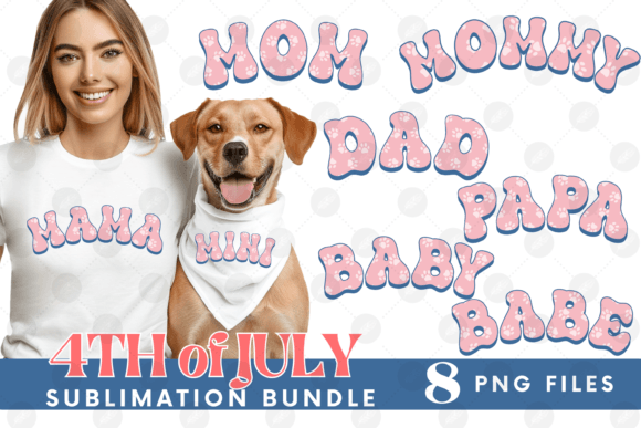 American 4th of July Cat Dog Mom Bundle