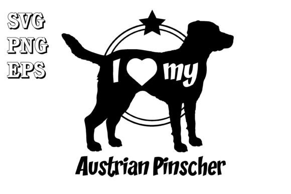 Austrian Pinscher Dog Silhouette