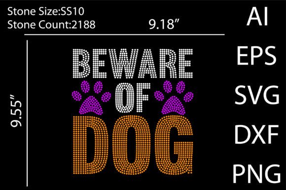 Beware of Dog Rhinestone Design Review