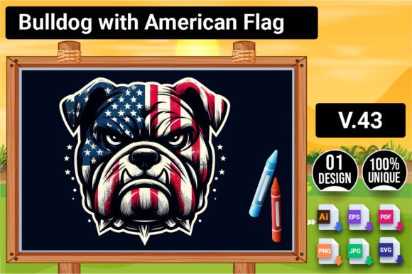 Bulldog with American Flag V.43: A Designer’s Honest Take