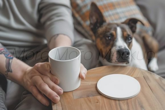 Dog Dad Coasters Mockup: A Designer's Field Test