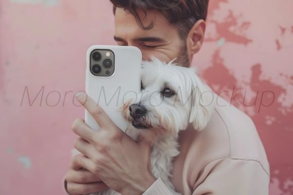 Dog Dad Phone Cases Mockup