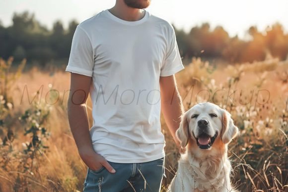 Dog Dad T-shirts Mockup Review