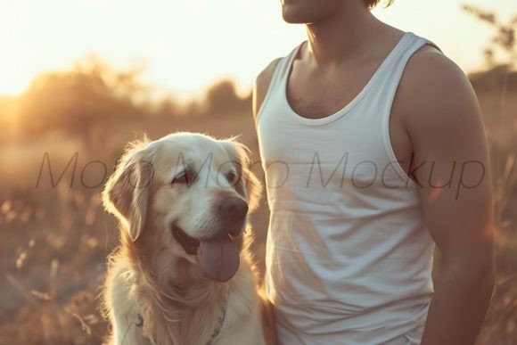 Dog Dad Tank Tops Mockup
