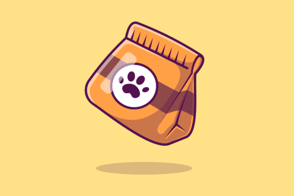Dog Food Snack Cartoon Illustration Review