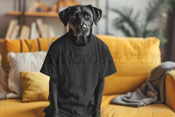 Dog Lover Black T-Shirts Mockup