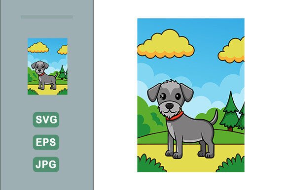 Dog Vector Landscape Background: A Designer's Review