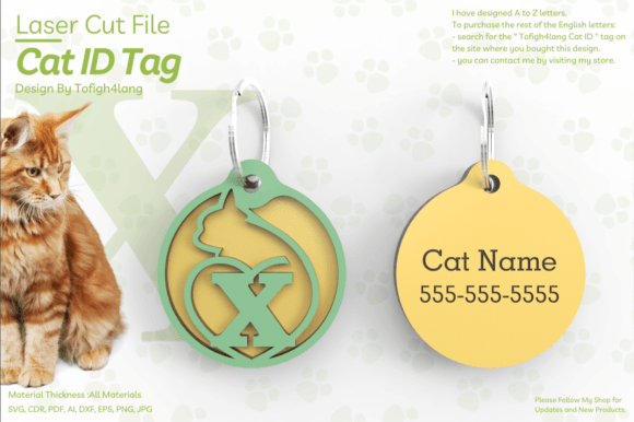 X Cat ID Tag Laser Cut File: A Designer's Review